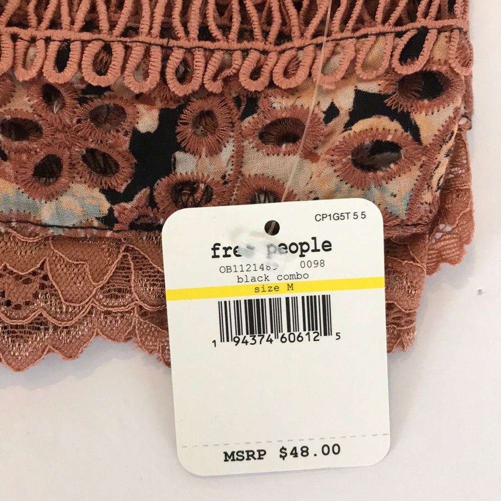 Free People Emma Soft Bra Black Combo NWT - Picture 12 of 13